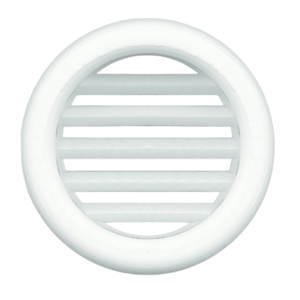 Grilles PVC rondes avec moustiquaire