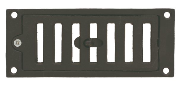 Grilles d'arrivée d'air fonte noire